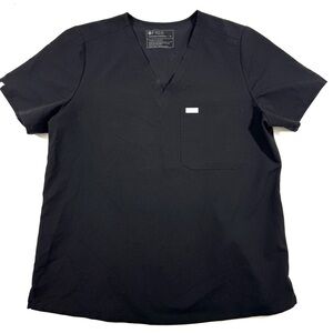 Figs Catarina Scrub Top Size XL Black Medical Uniform